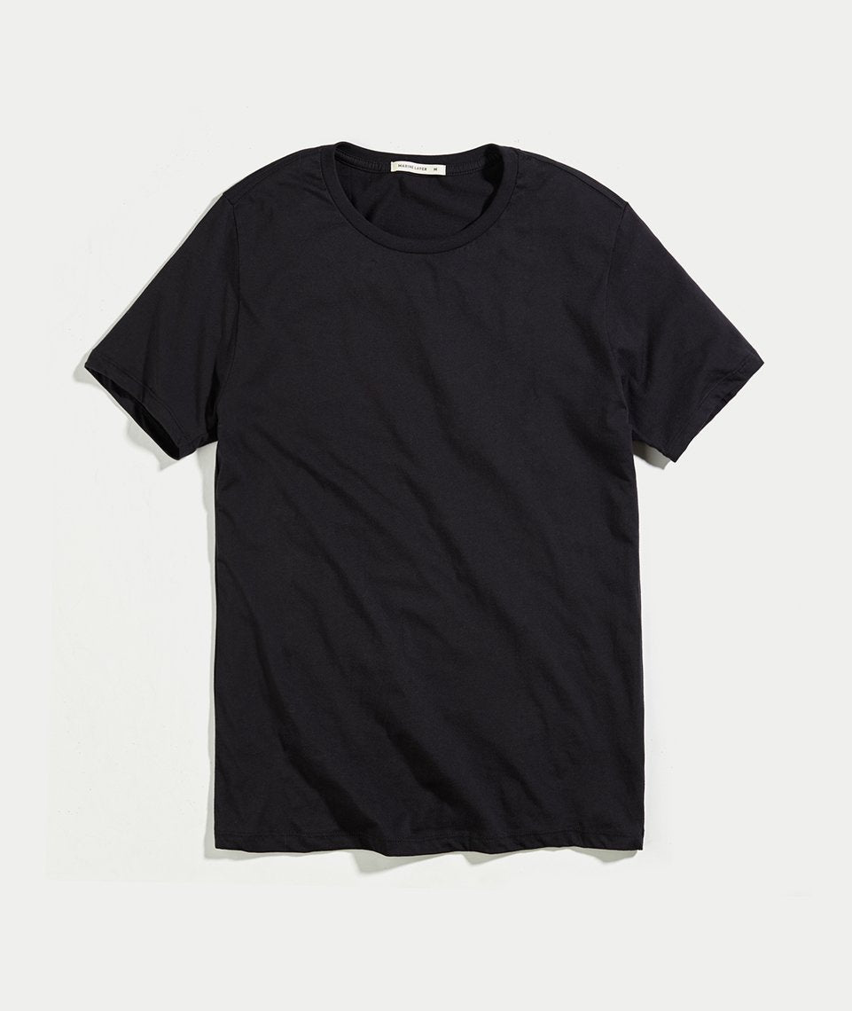 Signature Crewneck Tee - Pure Black