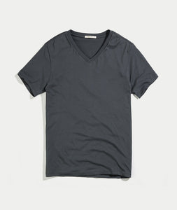 Signature V-Neck Tee - Asphalt