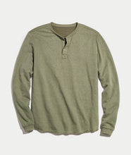 Double Knit Henley in Admiral Green