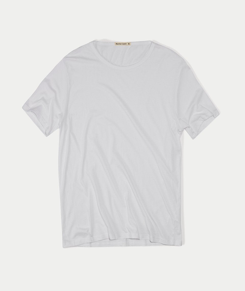 Signature Crewneck Tee - Pure White
