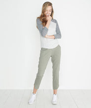 Baseball Raglan in Ash/Flax Grey