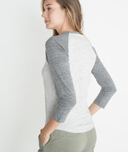 Baseball Raglan in Ash/Flax Grey