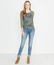 Baseball Raglan in Floral Camo