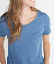 Boyfriend Pocket Tee in True Denim