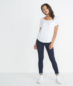 Boyfriend Pocket Tee - White