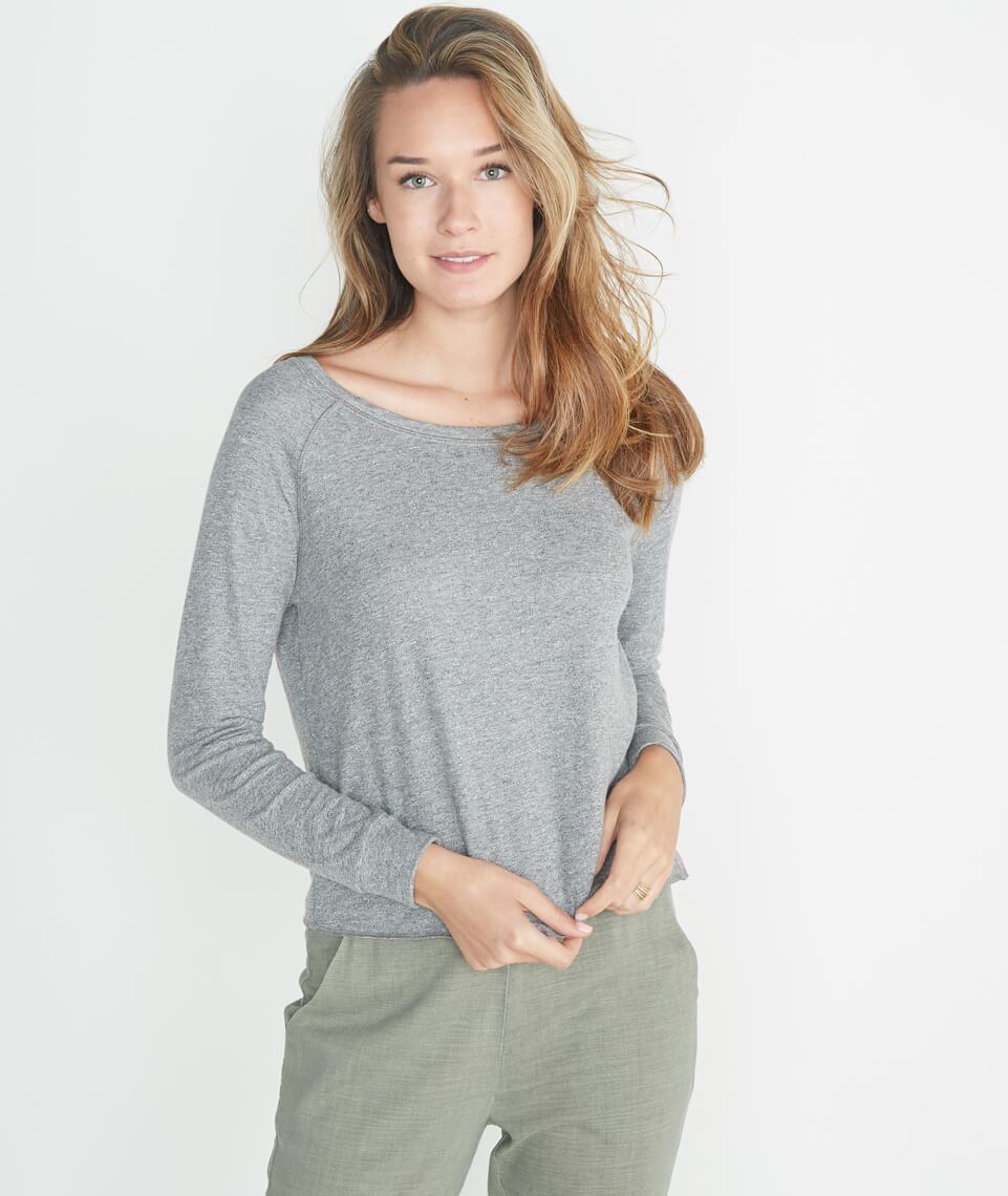 Callie Raglan in Heather Grey