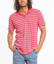 Benji Striped Polo - Red and Blue