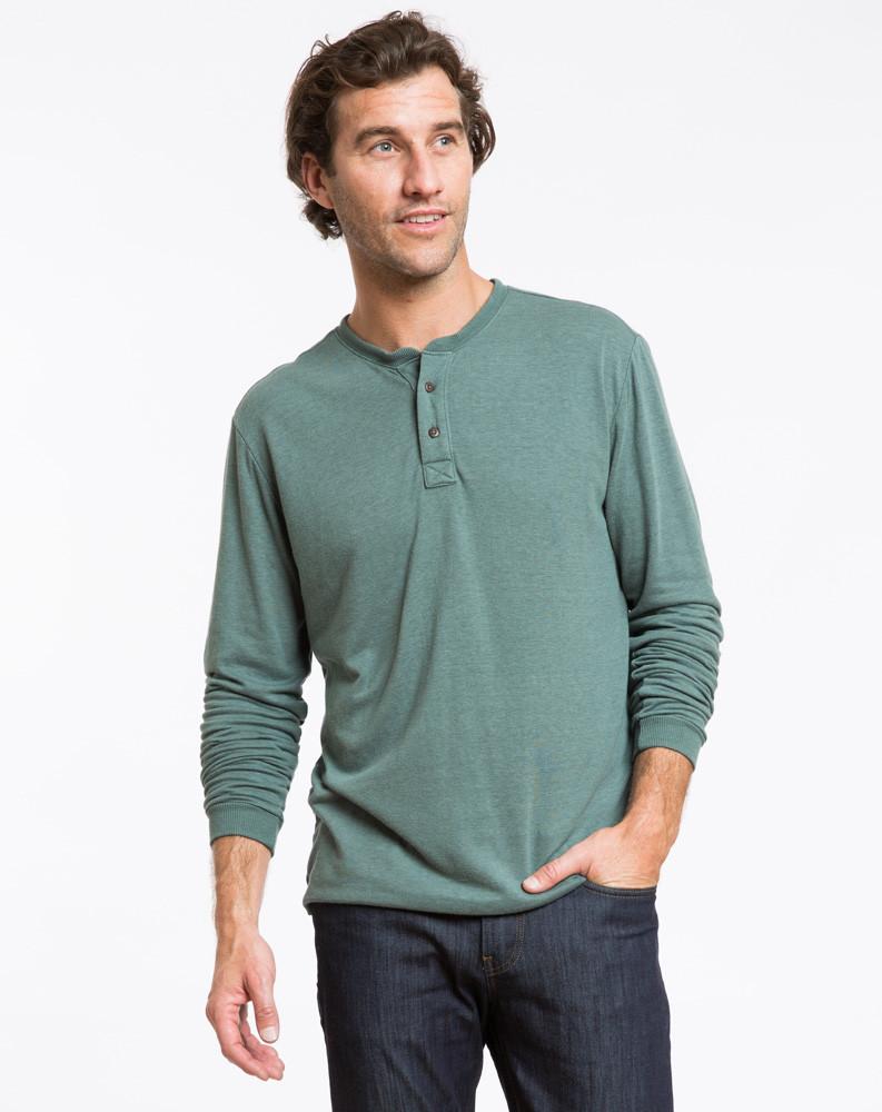 Double Knit Henley - Pine Grove