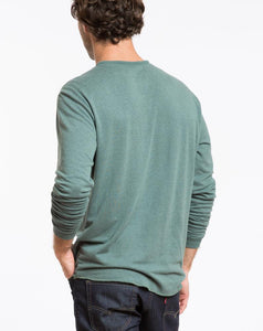 Double Knit Henley - Pine Grove