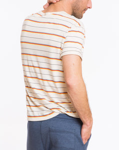 Beach Boys Retro Stripe Tee - Natural