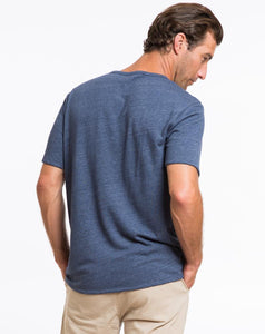 Double Knit Pocket Tee - Dark Navy