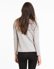 Breton Striped Shirt - Grey and White Stripe