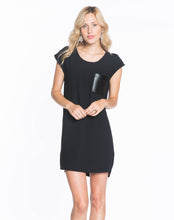 Crepe Shift Dress - Black