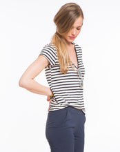 Darby Striped Painters V-Neck