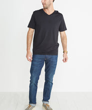 Signature V-Neck Tee - Black