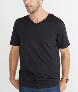 Signature V-Neck Tee - Black