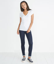 Slub V-neck Tee - Pure White