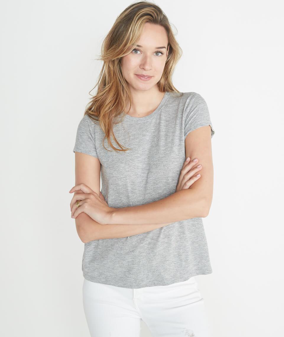 True Crew in Grey/White Stripe
