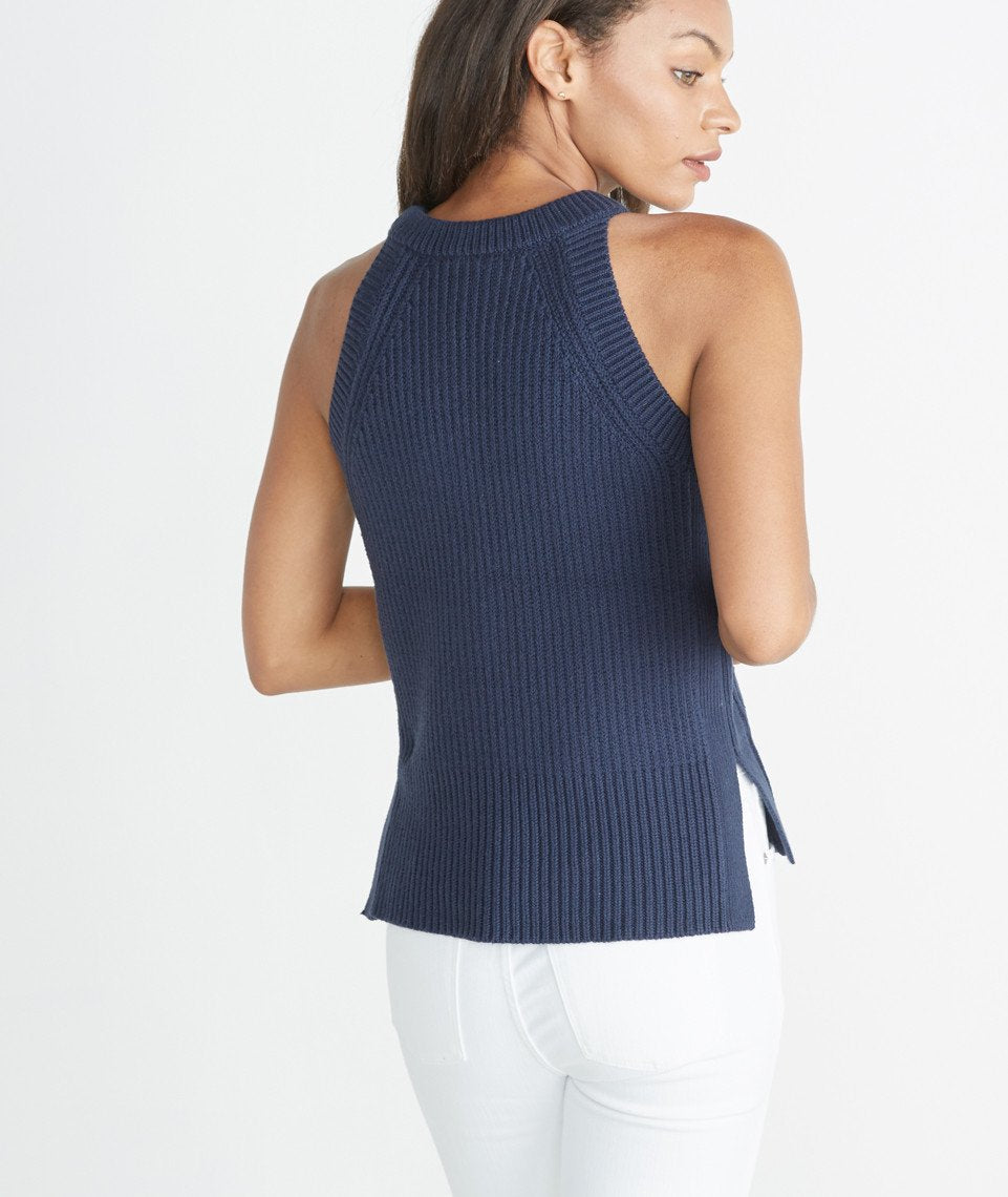 Vista Sweater Tank - Mood Indigo