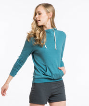 Caroline Duofold Cowl Neck Hoodie