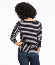 Breton Striped Shirt - Black and Grey