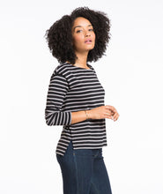 Breton Striped Shirt - Black and Grey