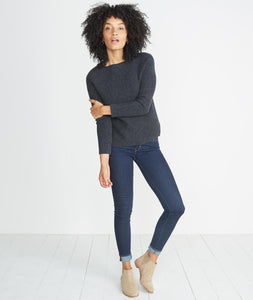 Aspen Sweater in Jet Heather