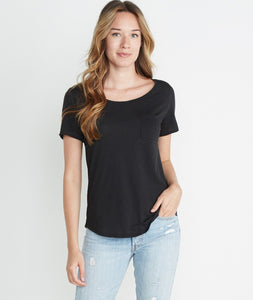 Boyfriend Pocket Tee - Black