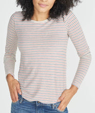Clover Saddle Longsleeve in Vintage Oat Stripe