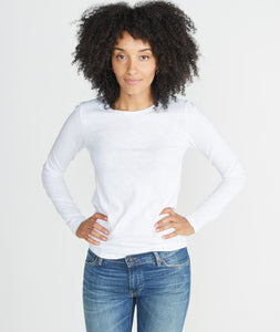 Clover Saddle Longsleeve in White