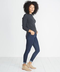Aspen Sweater in Jet Heather