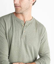 Double Knit Henley in Admiral Green